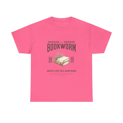 Bookworm Unisex Heavy Cotton Tee – Perfect for Literature Lovers