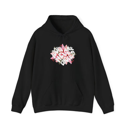 Books Are Never Enough Unisex Heavy Blend™ Hoodie for Book lovers