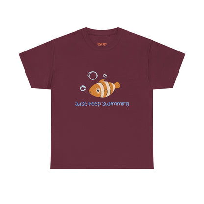 Just Keep Swimming Unisex Cotton Tee – It Ends With Us Inspired Shirt