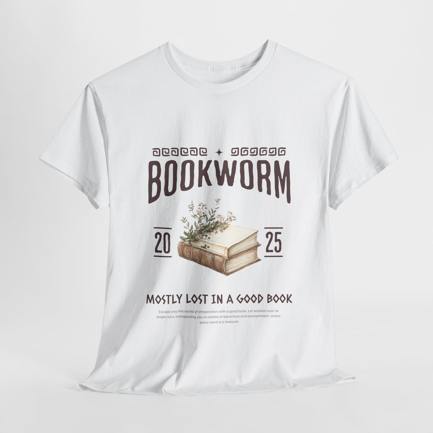Bookworm Unisex Heavy Cotton Tee – Perfect for Literature Lovers