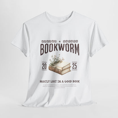 Bookworm Unisex Heavy Cotton Tee – Perfect for Literature Lovers