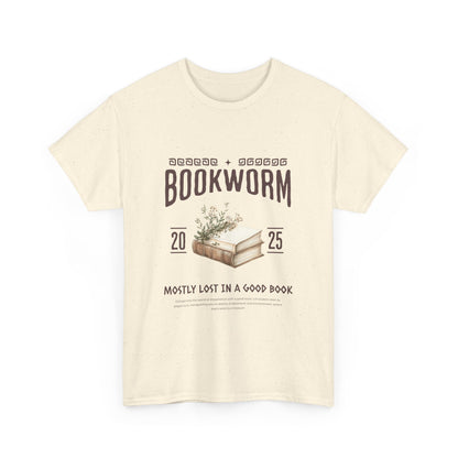 Bookworm Unisex Heavy Cotton Tee – Perfect for Literature Lovers