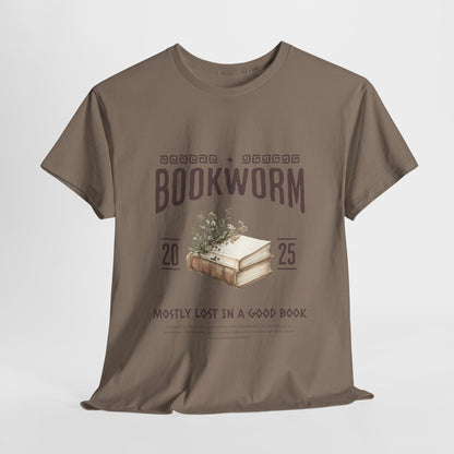 Bookworm Unisex Heavy Cotton Tee – Perfect for Literature Lovers