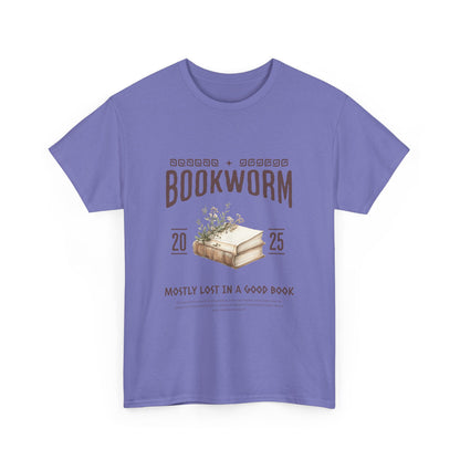 Bookworm Unisex Heavy Cotton Tee – Perfect for Literature Lovers