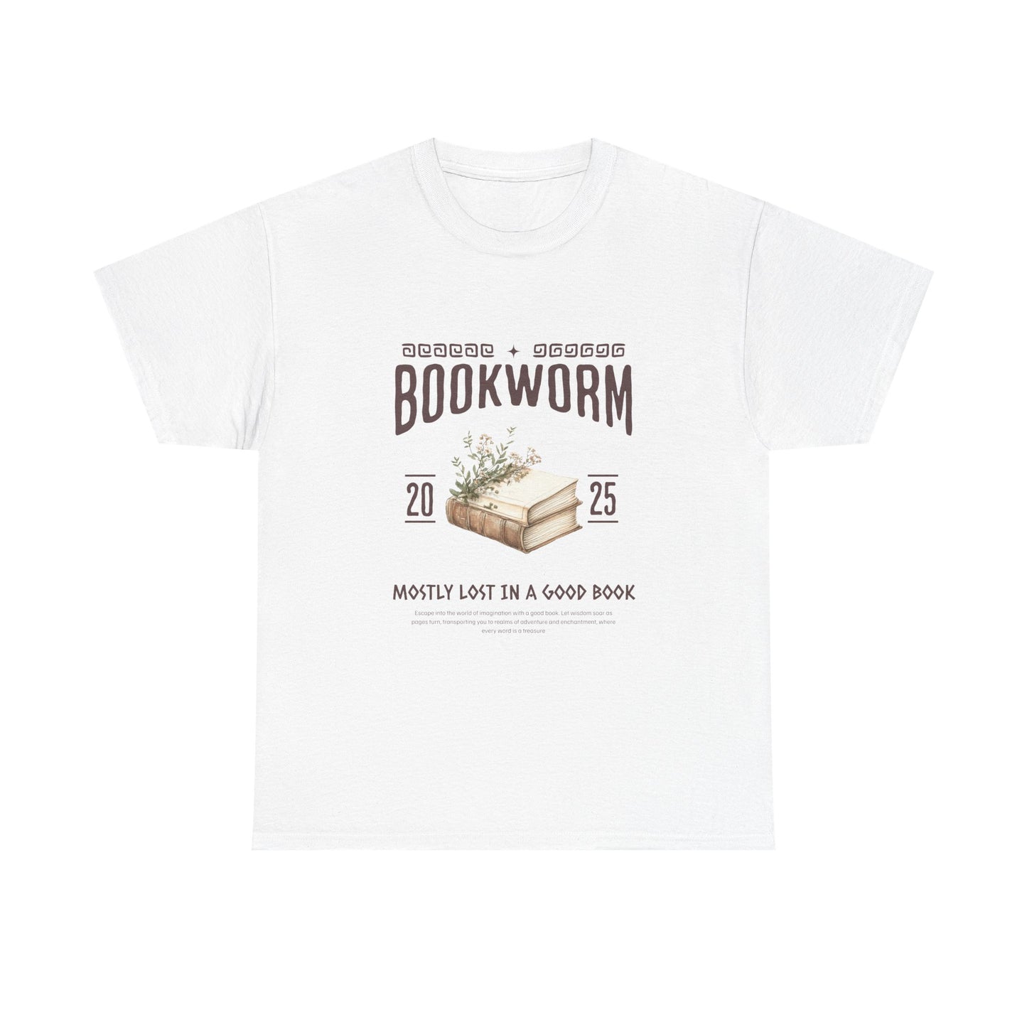 Bookworm Unisex Heavy Cotton Tee – Perfect for Literature Lovers