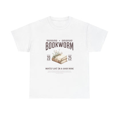Bookworm Unisex Heavy Cotton Tee – Perfect for Literature Lovers