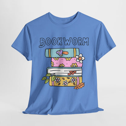 Bookworm bookstack Unisex Heavy Cotton Tee