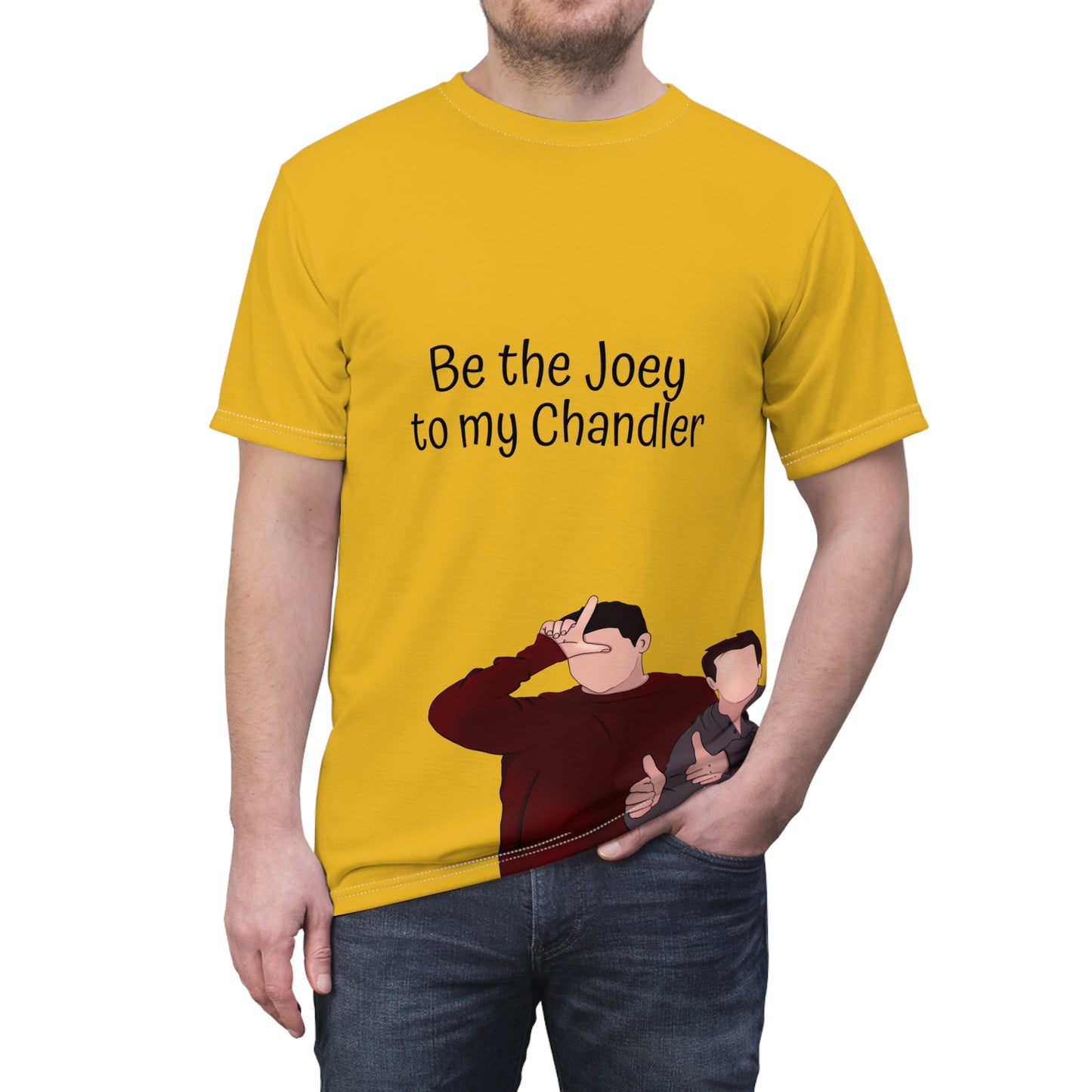 Funny Friends TV Show Unisex Tee - 'Be the Joey to my Chandler'