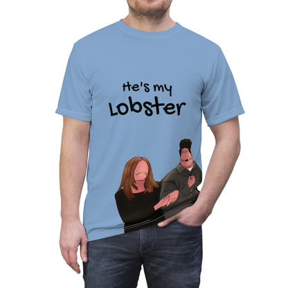 Cute Unisex Tee - "He's My Lobster" Graphic Tee for Friends Fans