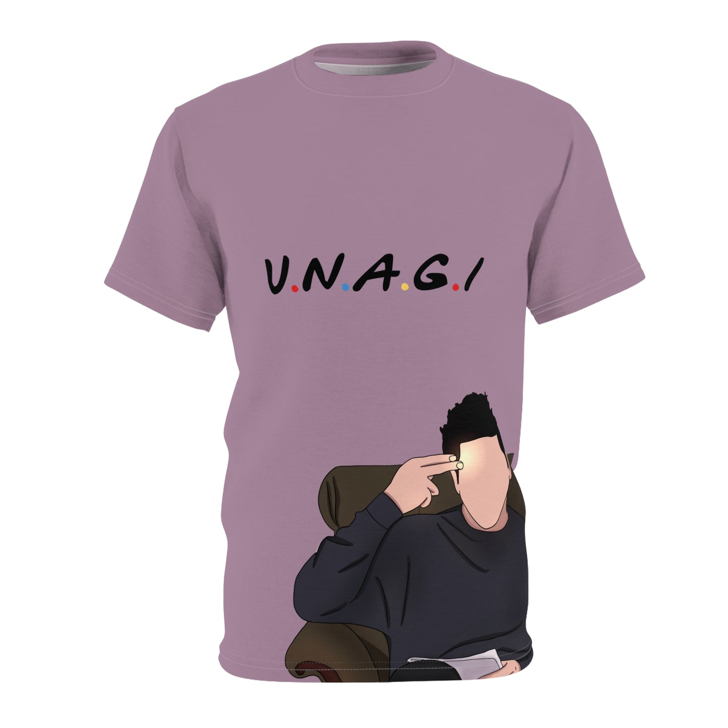 Unisex Artistic Tee - Casual Comfort with 'U.N.A.G.I.' Design