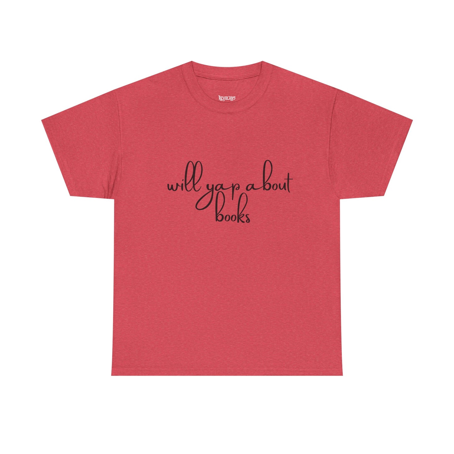 Book Lover Unisex Cotton Tee - 'Will Yap About Books'