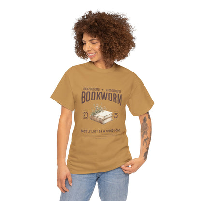 Bookworm Unisex Heavy Cotton Tee – Perfect for Literature Lovers