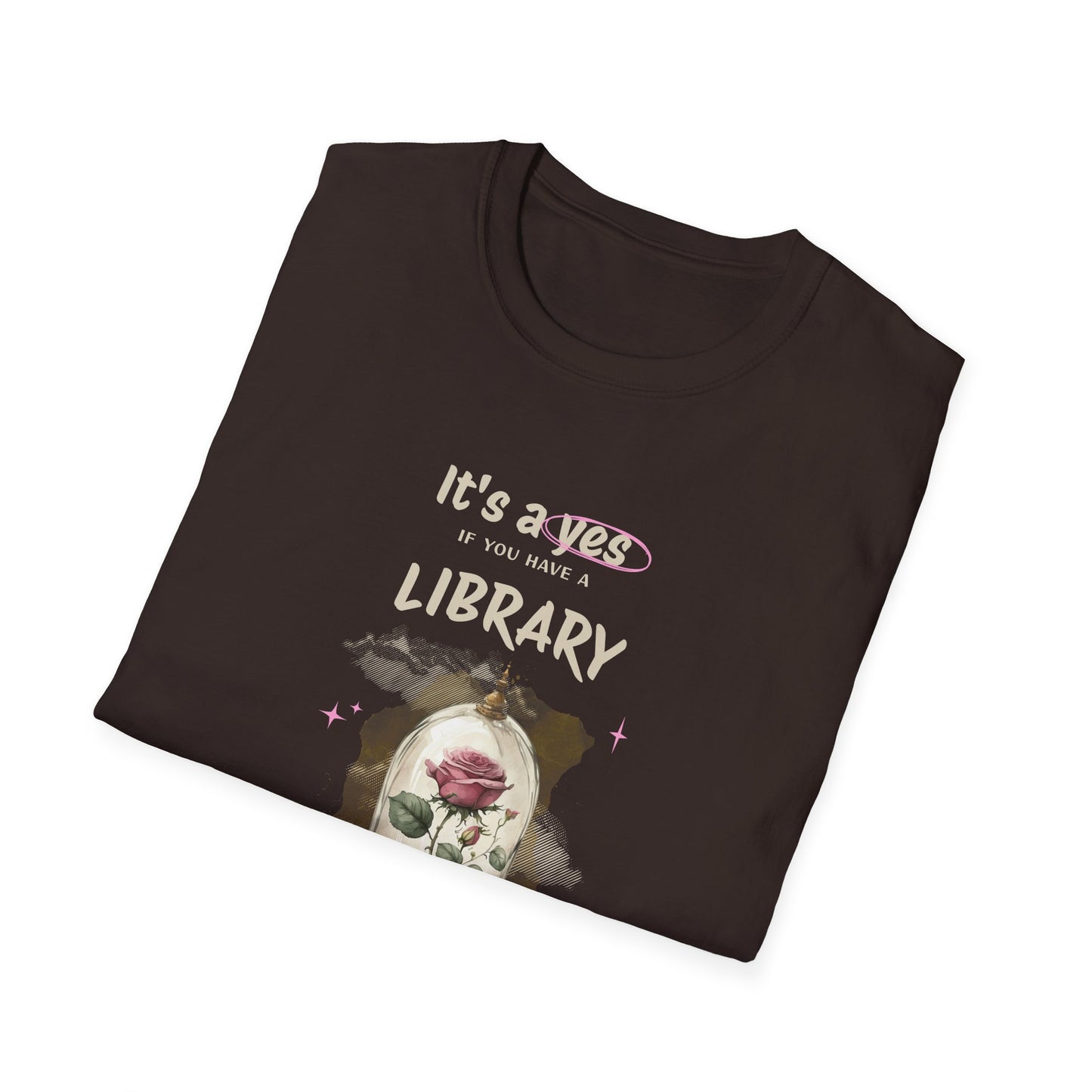 Library Beast Unisex Softstyle T-Shirt - Perfect for Book Lovers