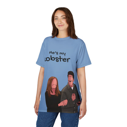 Cute Unisex Tee - "He's My Lobster" Graphic Tee for Friends Fans