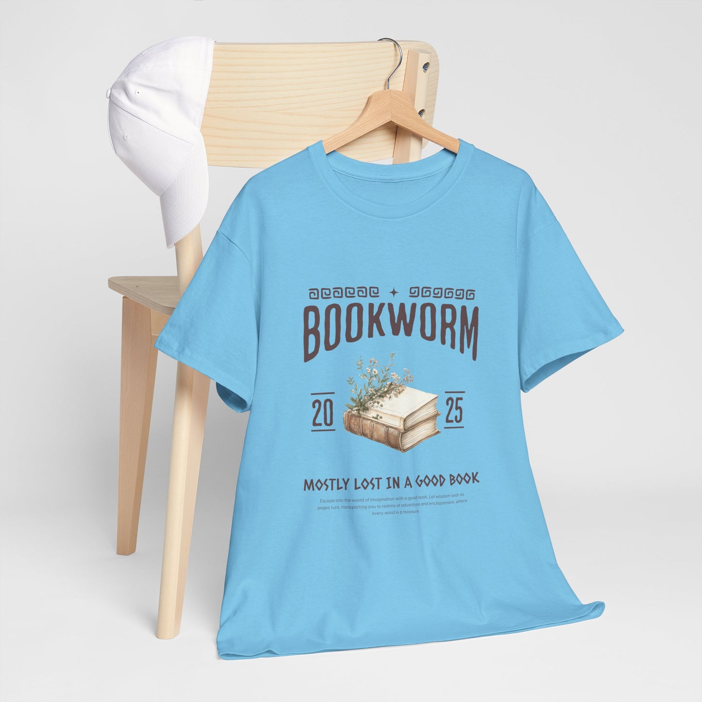 Bookworm Unisex Heavy Cotton Tee – Perfect for Literature Lovers