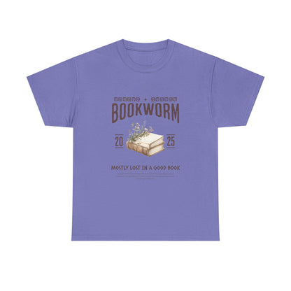 Bookworm Unisex Heavy Cotton Tee – Perfect for Literature Lovers