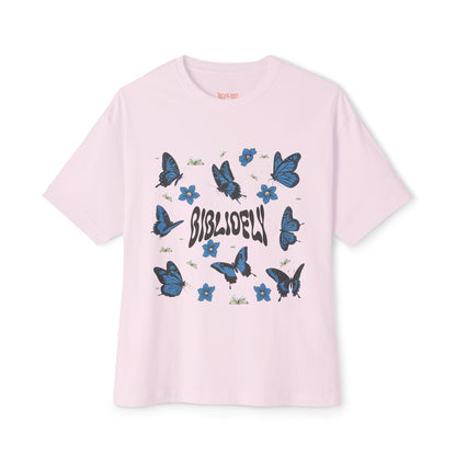 Butterfly Dream Unisex Oversized Boxy Tee - Comfortable & Stylish for Book Lovers