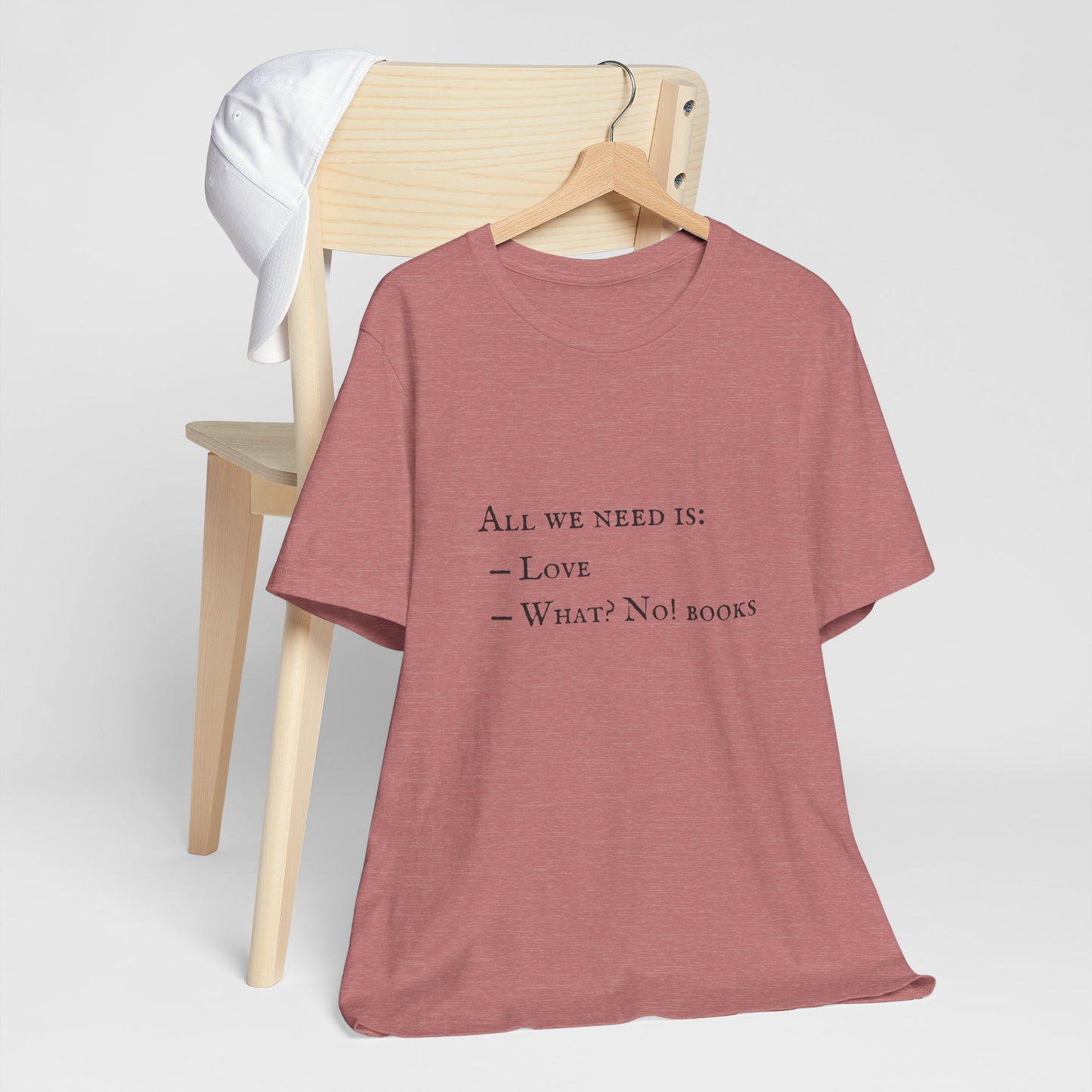 All I Need Is Books Unisex Jersey Short Sleeve Tee