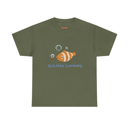 Just Keep Swimming Unisex Cotton Tee – It Ends With Us Inspired Shirt