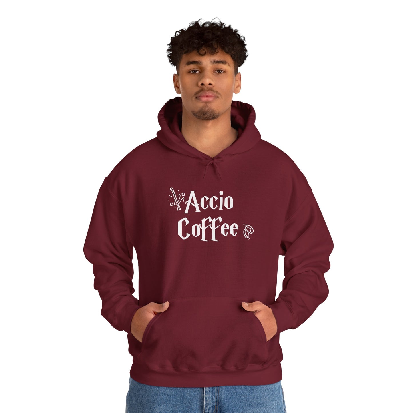 Accio Coffee Hoodie - Unisex Heavy Blend™ Sweatshirt for Coffee Lovers