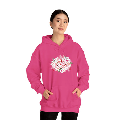 Books Are Never Enough Unisex Heavy Blend™ Hoodie for Book lovers