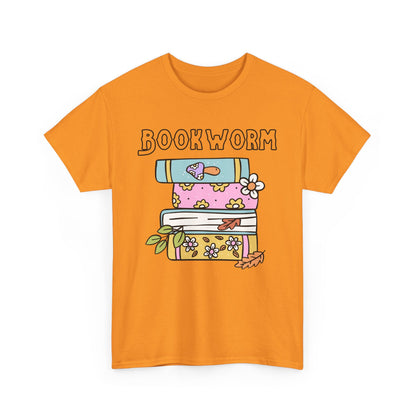 Bookworm bookstack Unisex Heavy Cotton Tee
