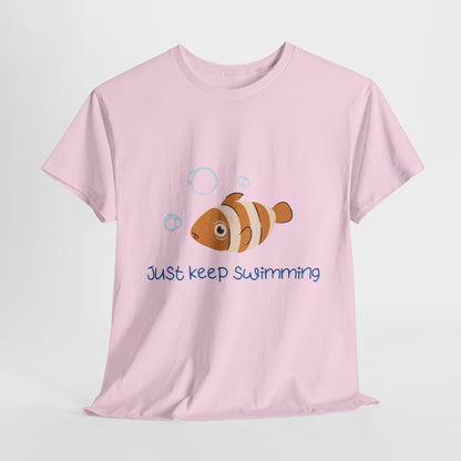 Just Keep Swimming Unisex Cotton Tee – It Ends With Us Inspired Shirt