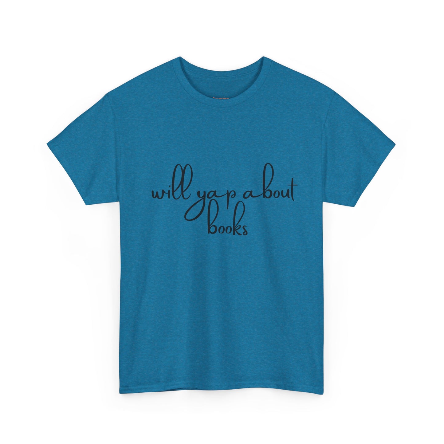 Book Lover Unisex Cotton Tee - 'Will Yap About Books'