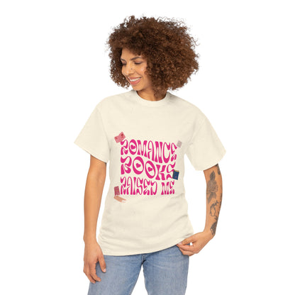 Romance Books Raised Me Unisex Heavy Cotton Tee - Perfect Gift for Book Lovers