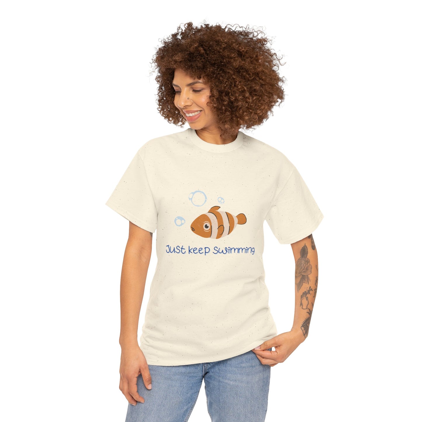 Just Keep Swimming Unisex Cotton Tee – It Ends With Us Inspired Shirt