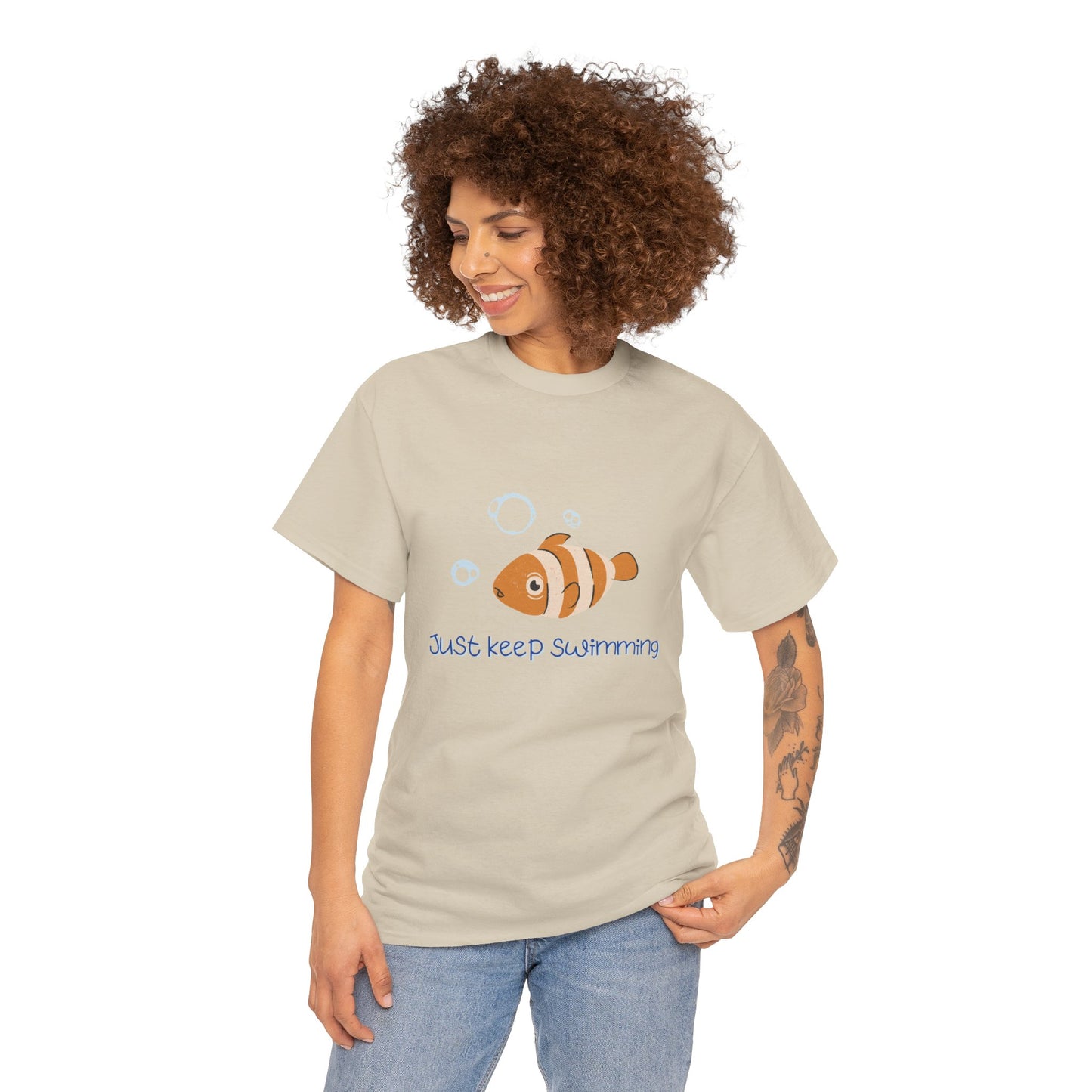 Just Keep Swimming Unisex Cotton Tee – It Ends With Us Inspired Shirt