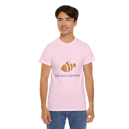 Just Keep Swimming Unisex Cotton Tee – It Ends With Us Inspired Shirt