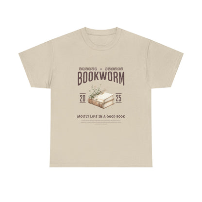 Bookworm Unisex Heavy Cotton Tee – Perfect for Literature Lovers