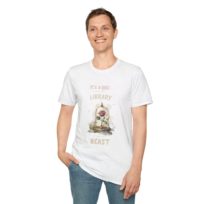 Library Beast Unisex Softstyle T-Shirt - Perfect for Book Lovers