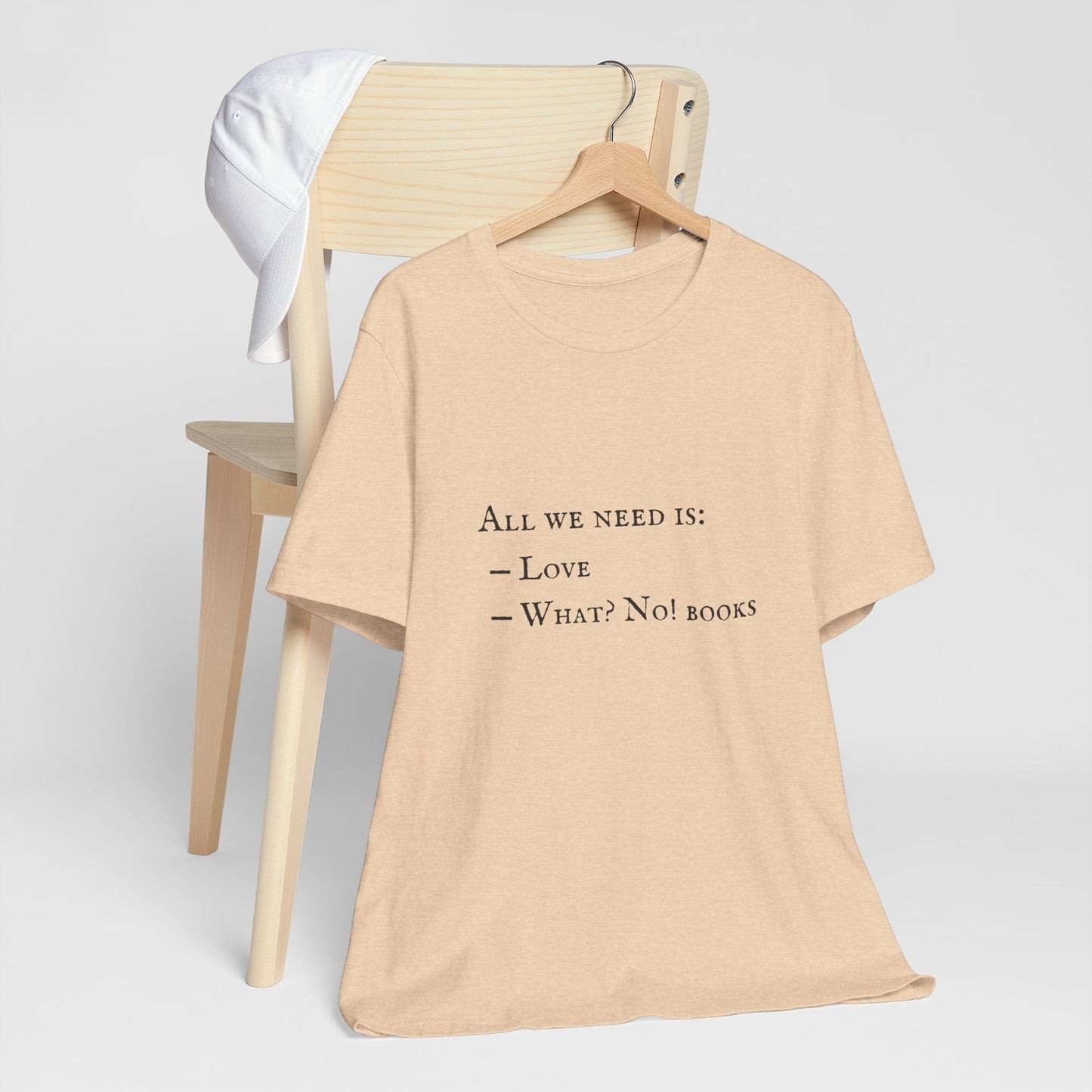 All I Need Is Books Unisex Jersey Short Sleeve Tee