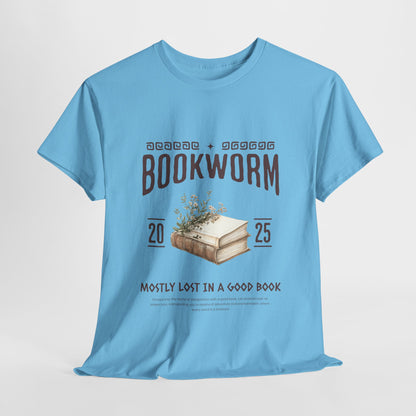 Bookworm Unisex Heavy Cotton Tee – Perfect for Literature Lovers