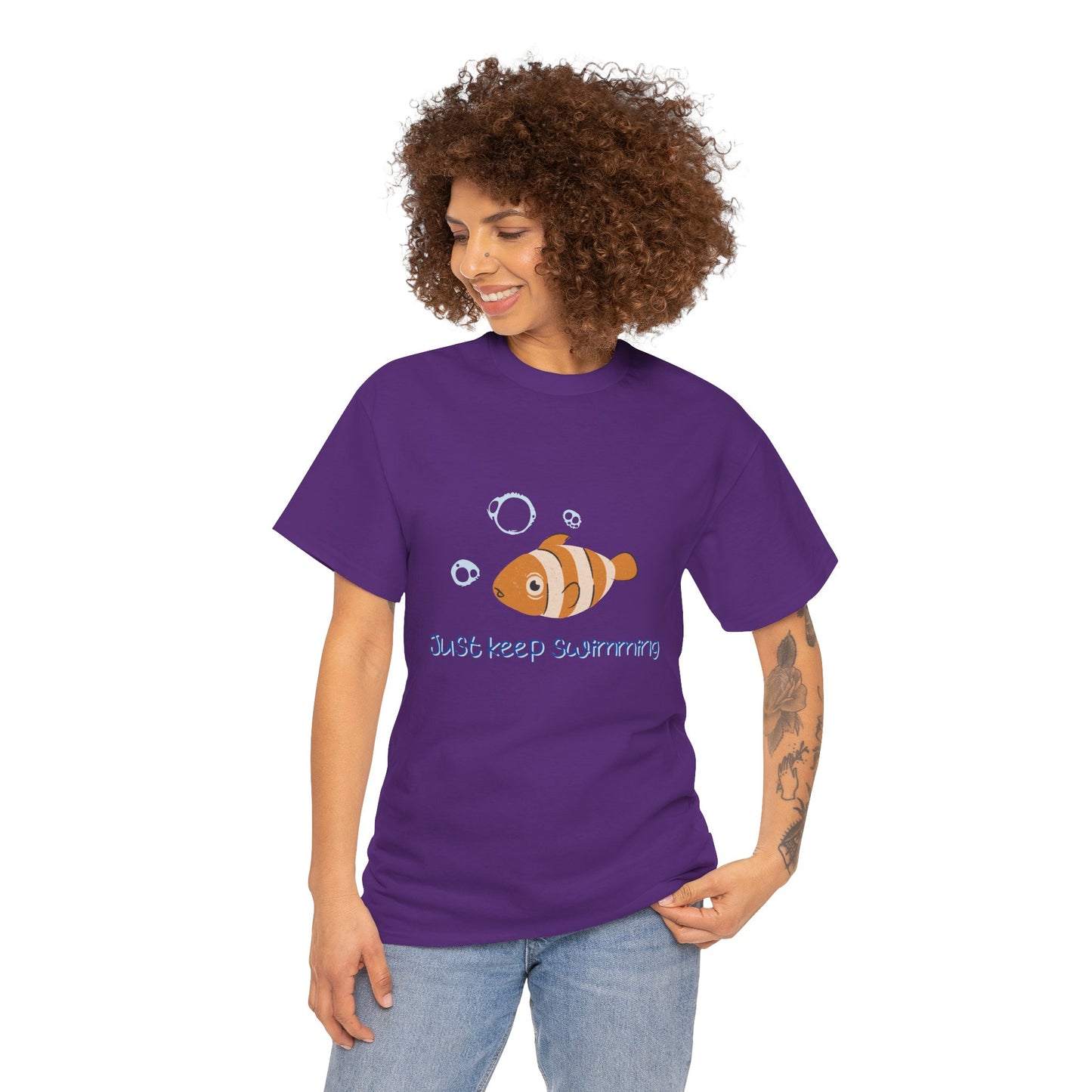 Just Keep Swimming Unisex Cotton Tee – It Ends With Us Inspired Shirt