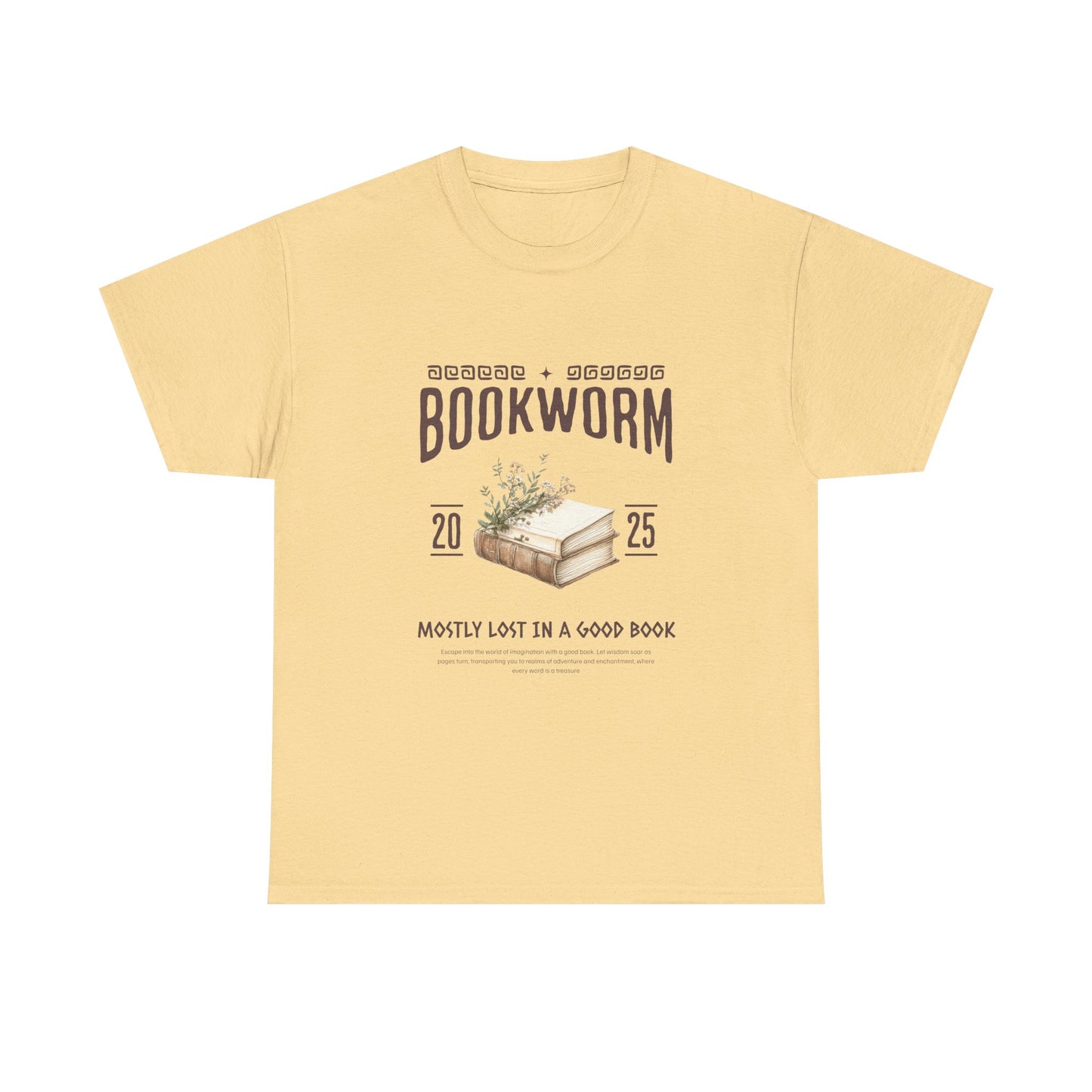Bookworm Unisex Heavy Cotton Tee – Perfect for Literature Lovers