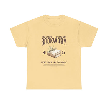 Bookworm Unisex Heavy Cotton Tee – Perfect for Literature Lovers