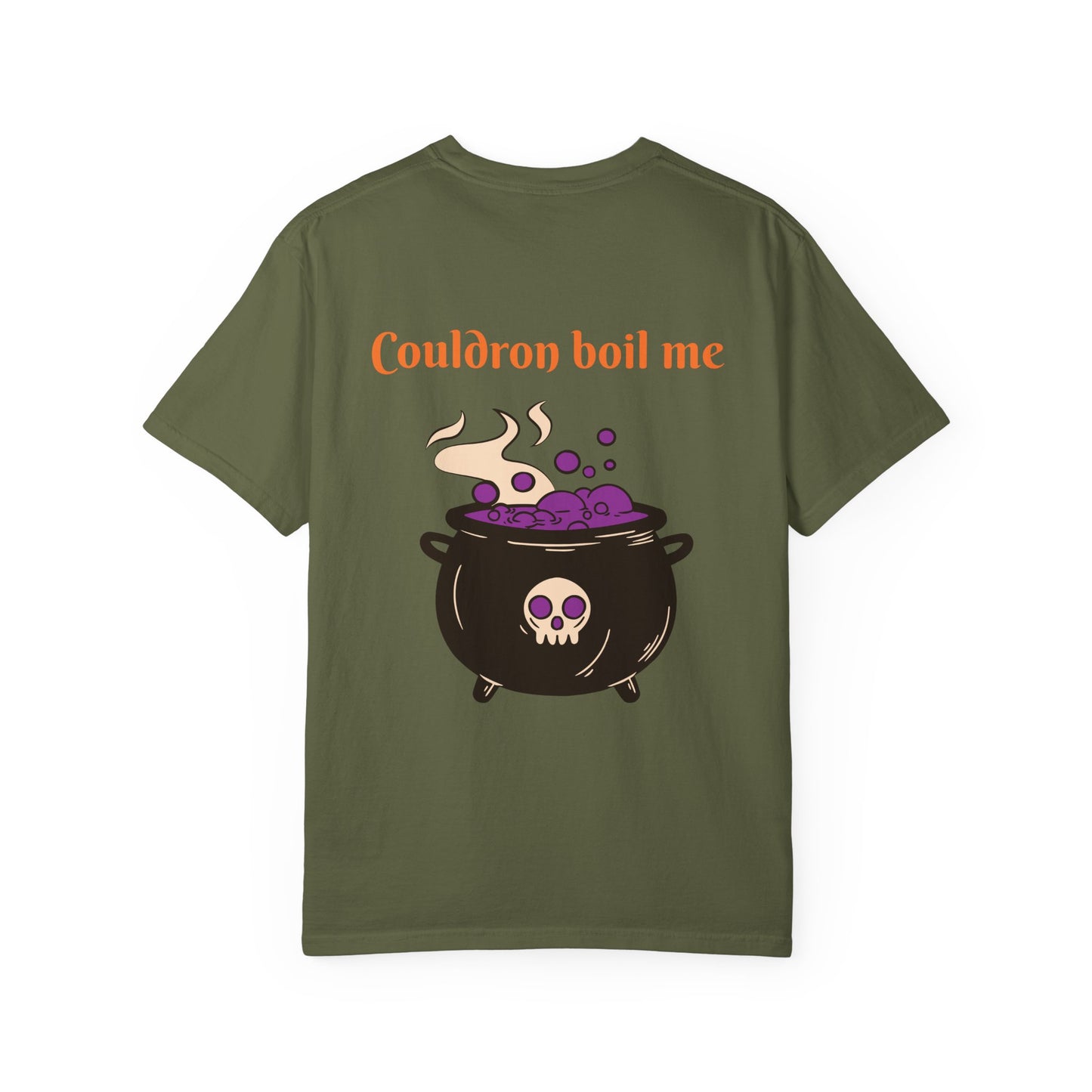 Cauldron Boil Me Halloween Unisex Garment-Dyed T-shirt