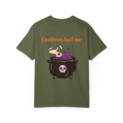 Cauldron Boil Me Halloween Unisex Garment-Dyed T-shirt