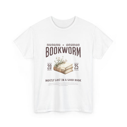 Bookworm Unisex Heavy Cotton Tee – Perfect for Literature Lovers