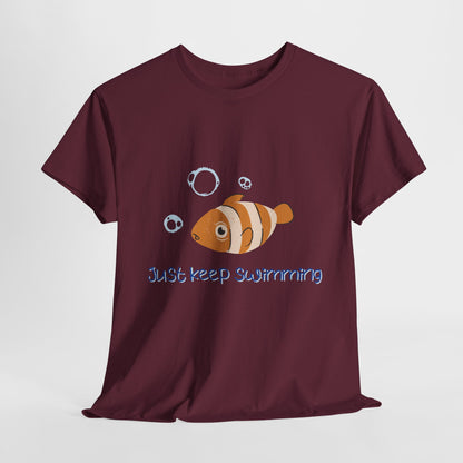 Just Keep Swimming Unisex Cotton Tee – It Ends With Us Inspired Shirt