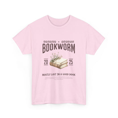 Bookworm Unisex Heavy Cotton Tee – Perfect for Literature Lovers