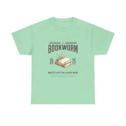 Bookworm Unisex Heavy Cotton Tee – Perfect for Literature Lovers