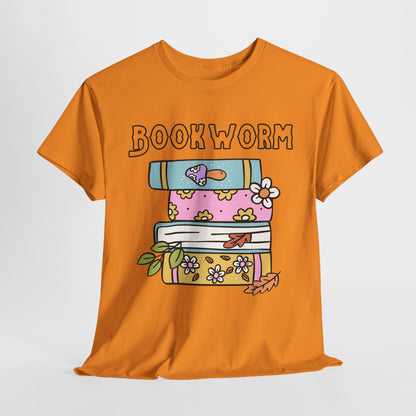 Bookworm bookstack Unisex Heavy Cotton Tee