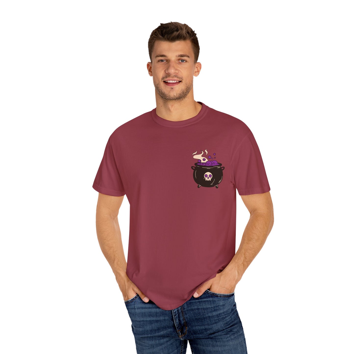 Cauldron Boil Me Halloween Unisex Garment-Dyed T-shirt