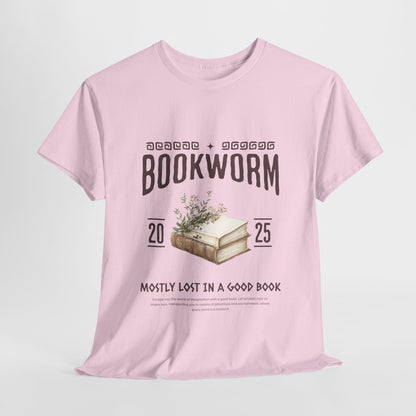 Bookworm Unisex Heavy Cotton Tee – Perfect for Literature Lovers
