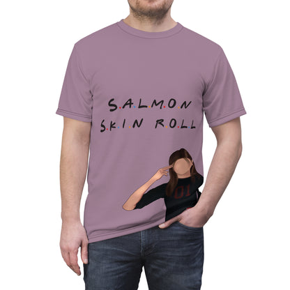 Salmon Skin Roll Unisex Tee - Trendy Graphic T-Shirt for Friends Lovers