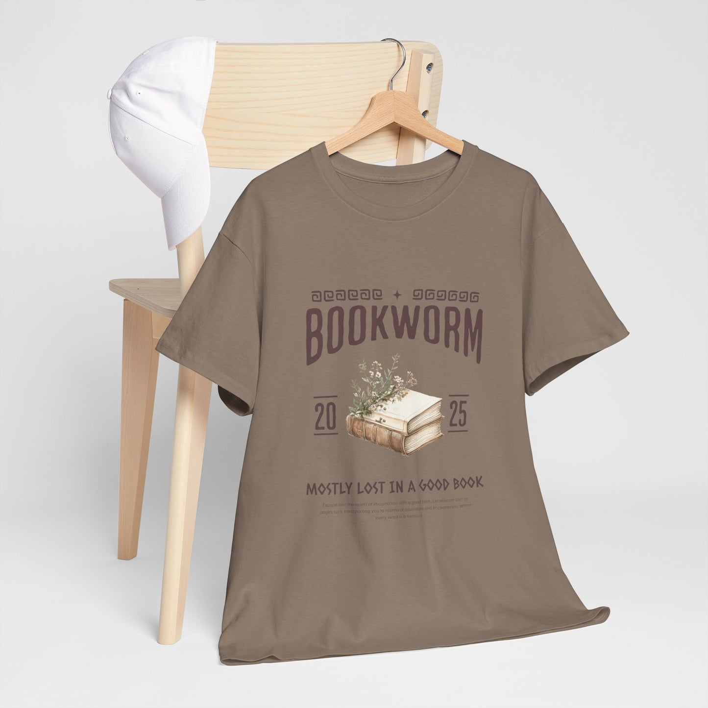 Bookworm Unisex Heavy Cotton Tee – Perfect for Literature Lovers